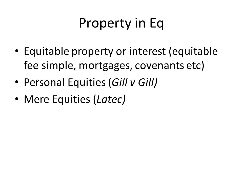 Equitable Estate Law and Legal Definition